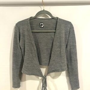 Gray ballet sweater